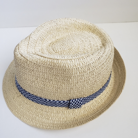 3/$15 Boys Fedoras bundle of 2. Straw with blue trim. - Picture 3 of 8